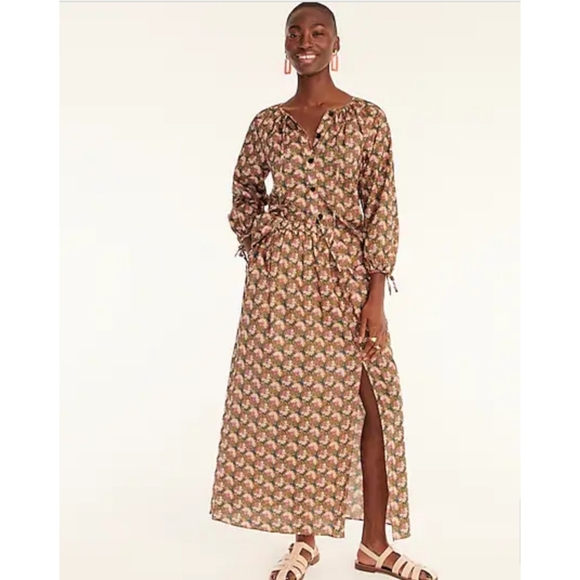 12. J.Crew Collection side-slit maxi skirt in Ratti® prism floral - Picture 2 of 9